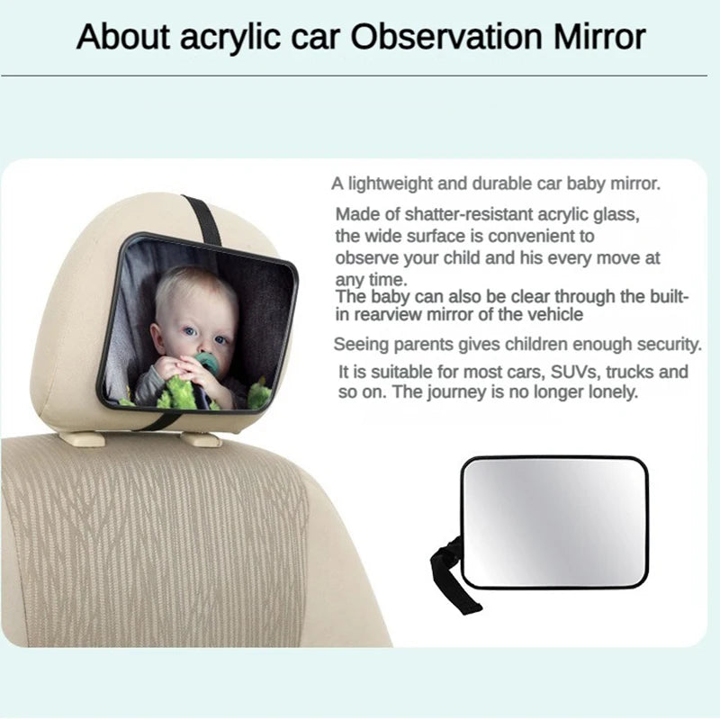 Wide-Angle Baby Safety Mirror