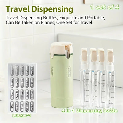 4-in-1 Dispenser Travel Bottle