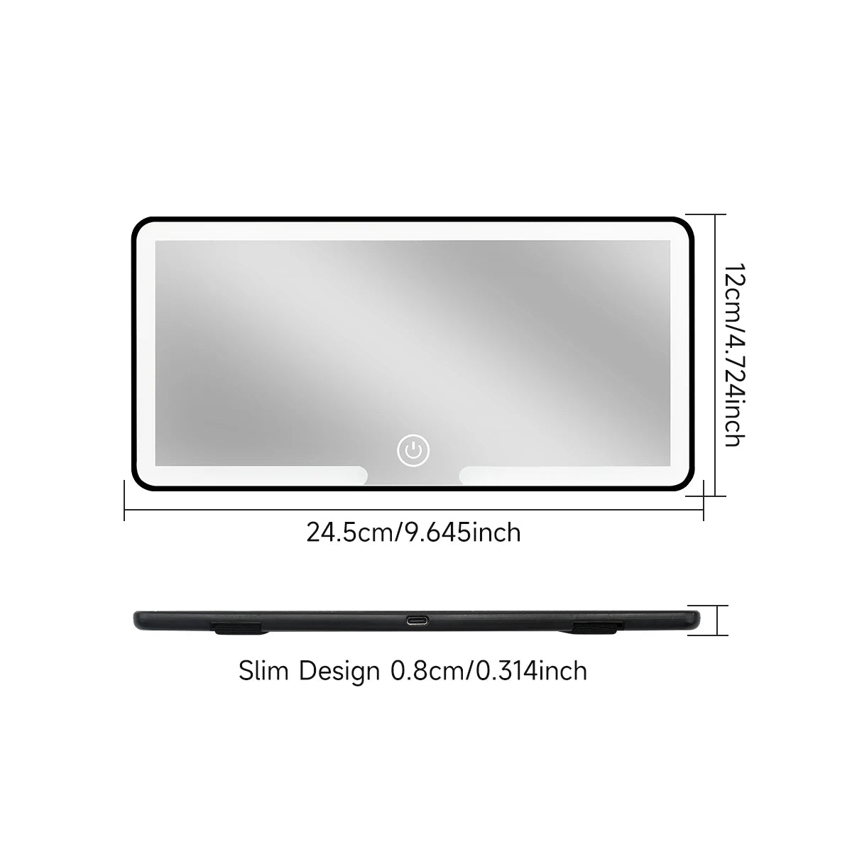 LED Car Makeup Mirror