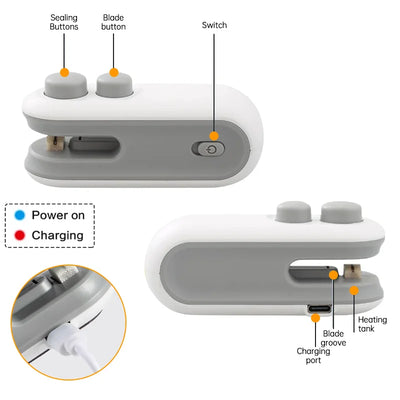 2 in 1 Rechargeable Bag Sealer