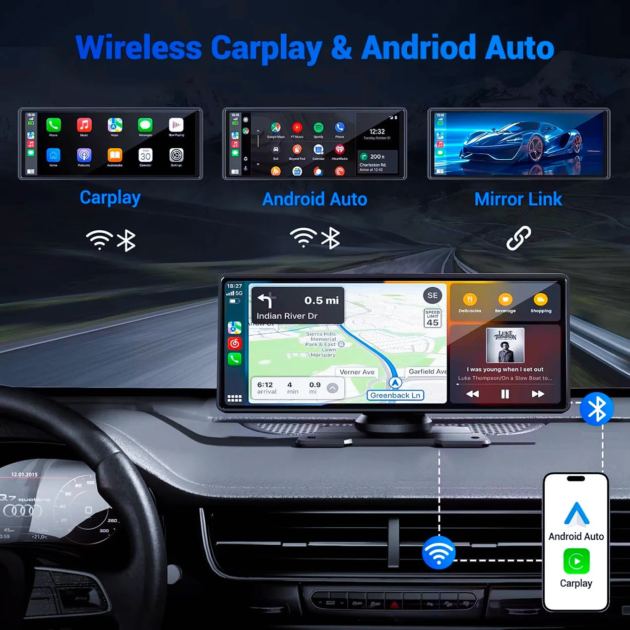 Portable Wireless Car Screen
